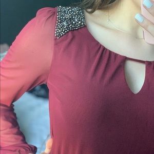 Maroon shirt